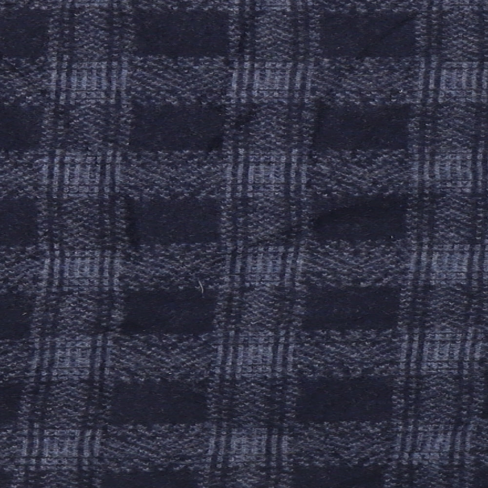 Topshop  Womens Blue Check  Pullover Jumper Size 12