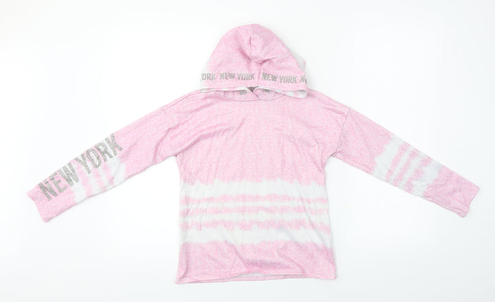 Matalan Girls Pink   Pullover Hoodie Size 9 Years