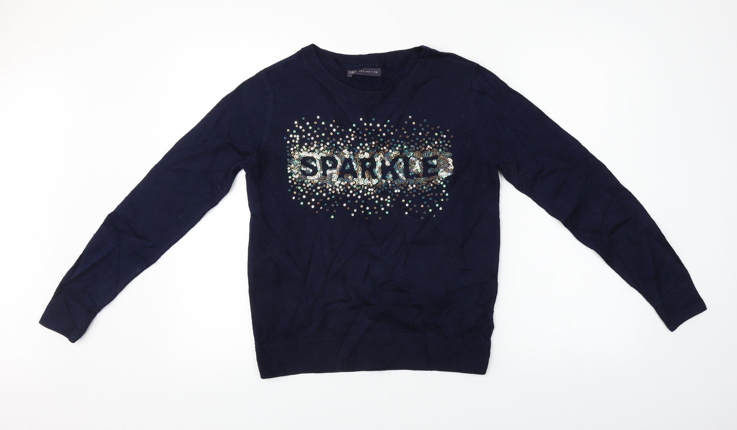 Marks and Spencer  Womens Blue   Pullover Jumper Size 8