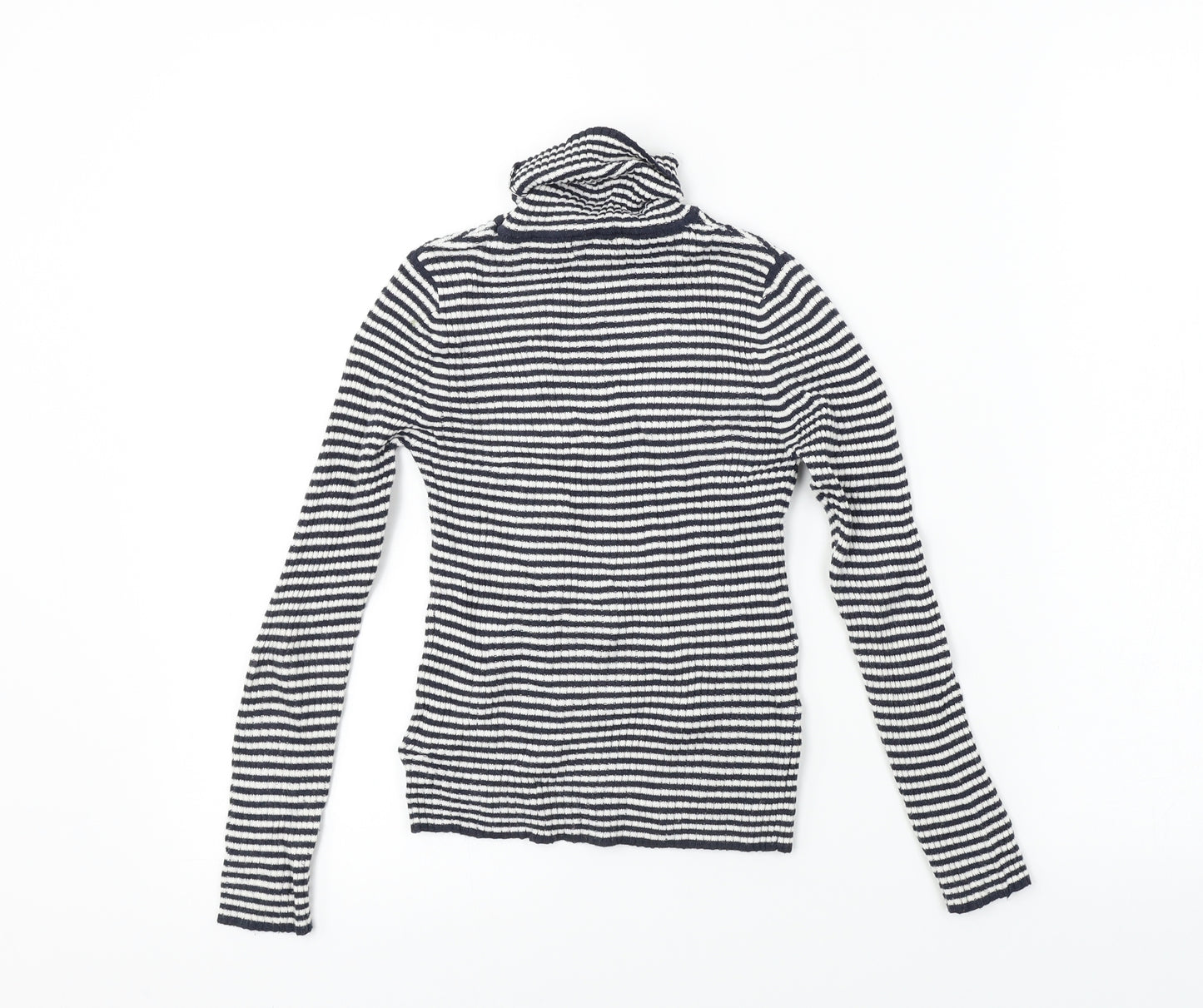 NEXT  Girls White Striped  Pullover Jumper Size 8 Years