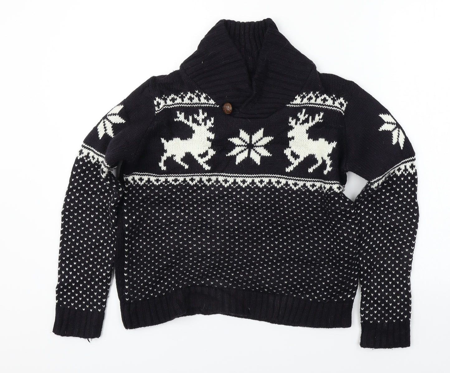 Rebel  Boys Black   Pullover Jumper Size 11-12 Years