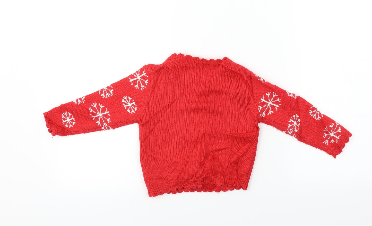 Mini Club Boys Red   Pullover Jumper Size 2 Years  - Christmas Jumper