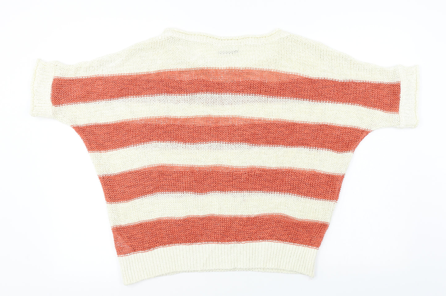 Wallis  Womens Beige Striped  Pullover Jumper Size L
