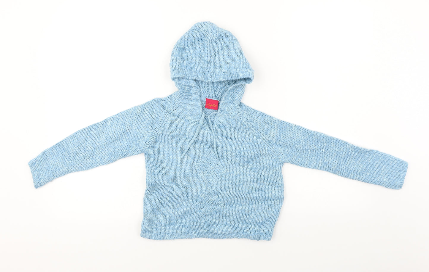 Tigerlily  Girls Blue   Pullover Hoodie Size 5-6 Years