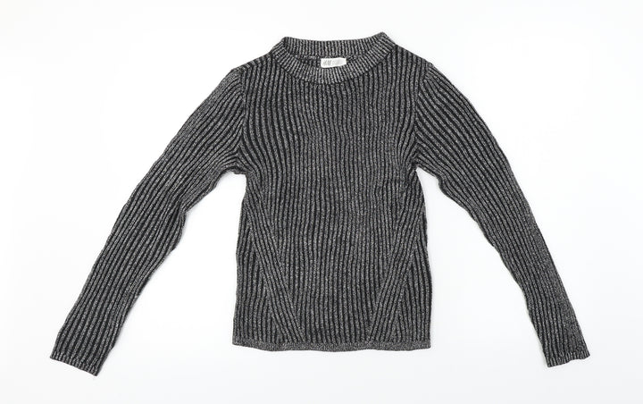 H&M  Girls Black   Pullover Jumper Size 12-13 Years