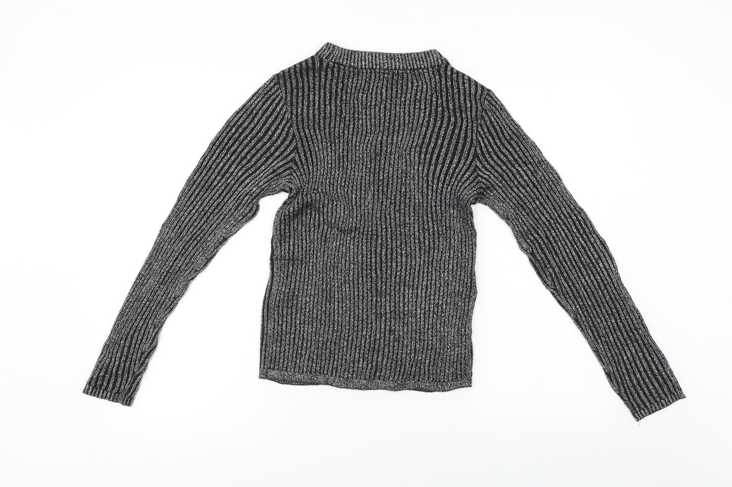 H&M  Girls Black   Pullover Jumper Size 12-13 Years