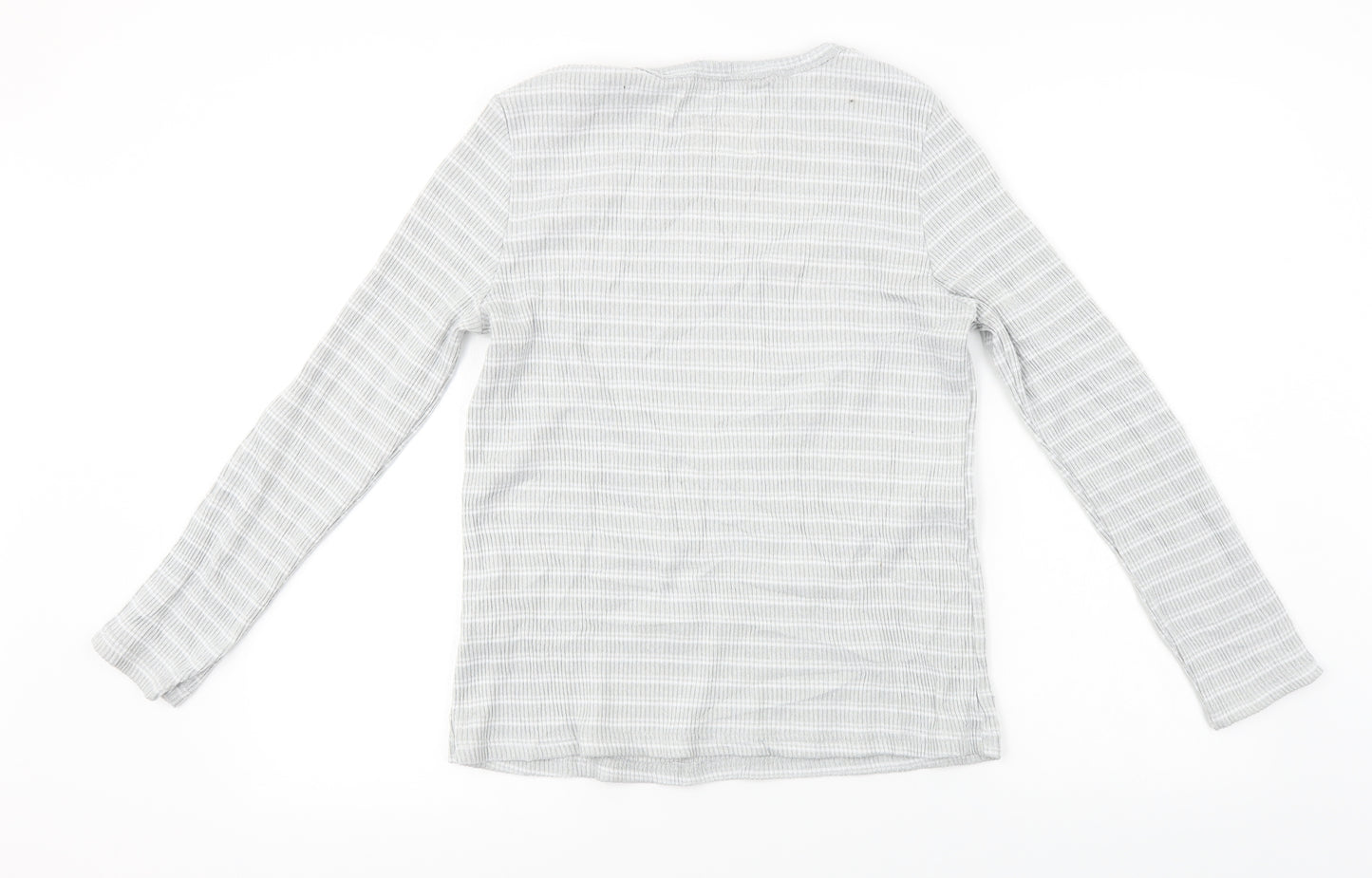 lounge wear  Womens Grey Striped  Pullover Jumper Size 14