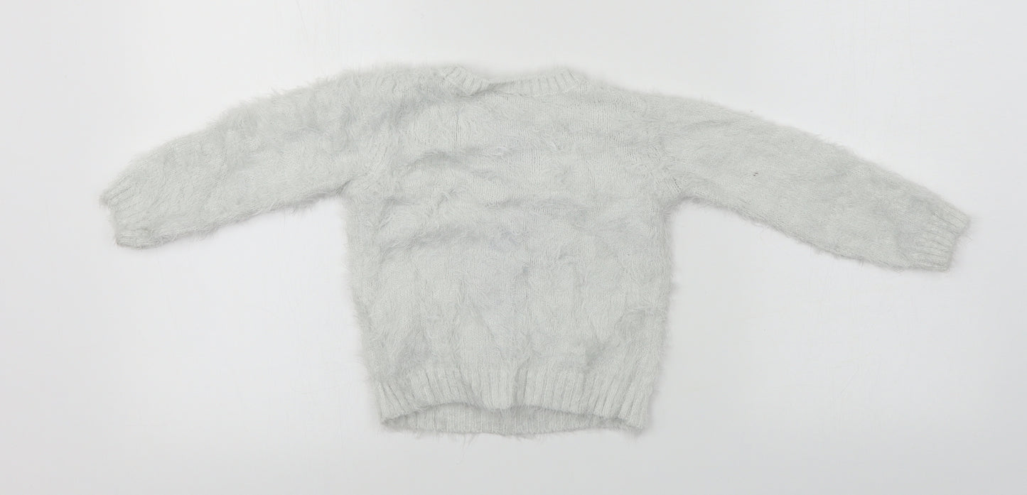 My Little Pony  Girls Grey   Pullover Jumper Size 5 Years