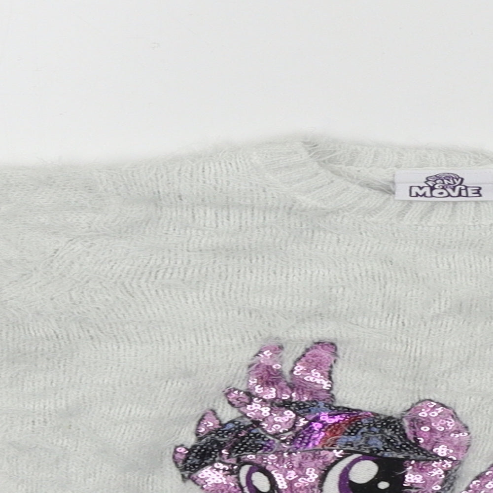 My Little Pony  Girls Grey   Pullover Jumper Size 5 Years