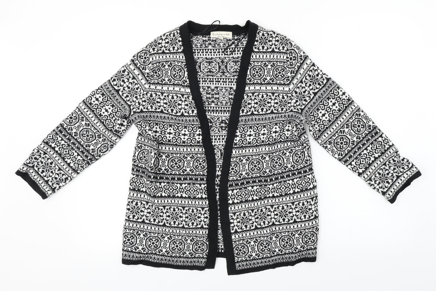 F&F Womens Black   Cardigan Jumper Size 8