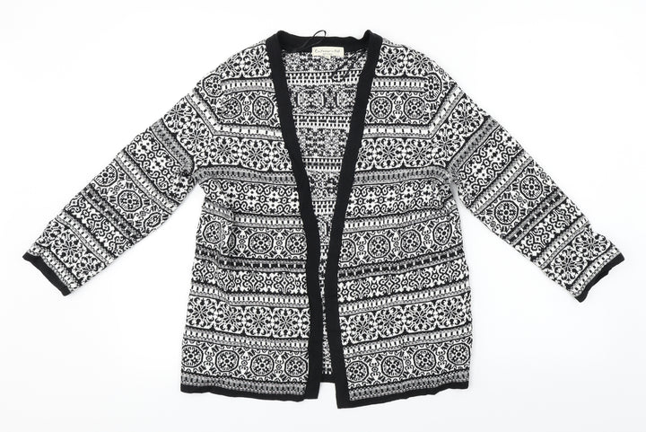 F&F Womens Black Cardigan Jumper Size 8