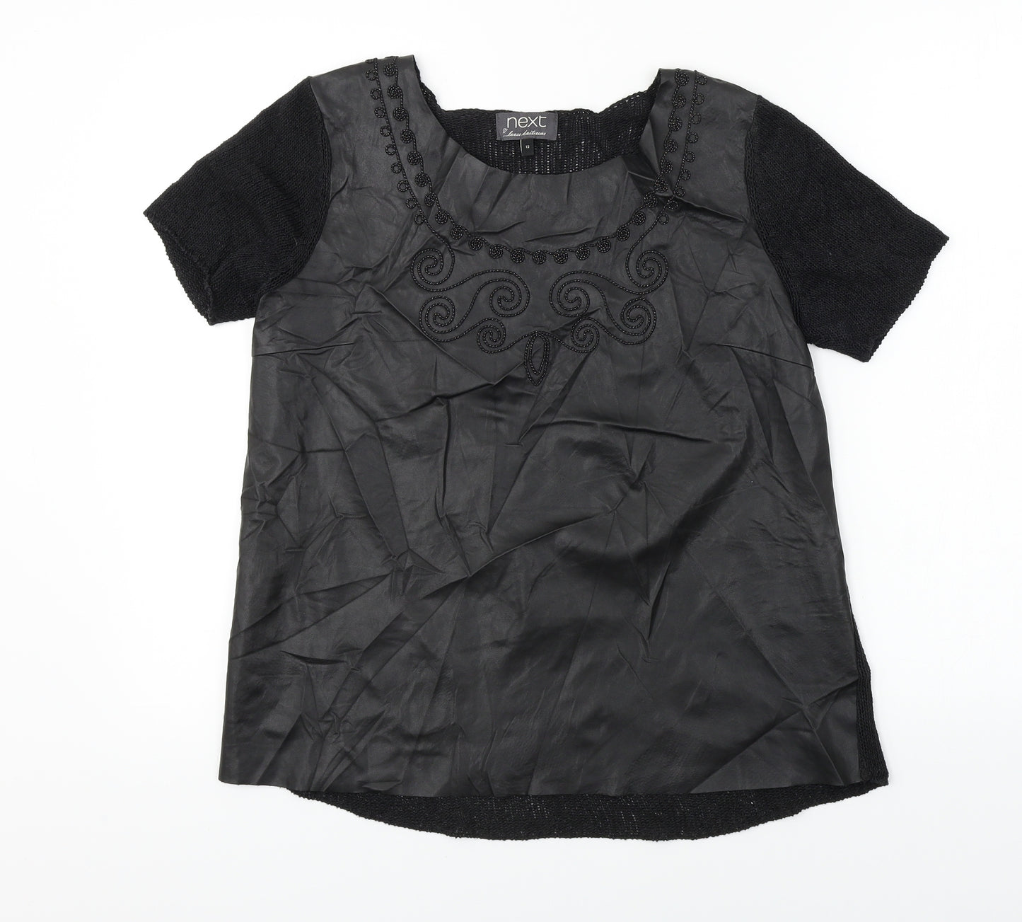 NEXT Womens Black   Basic T-Shirt Size 12
