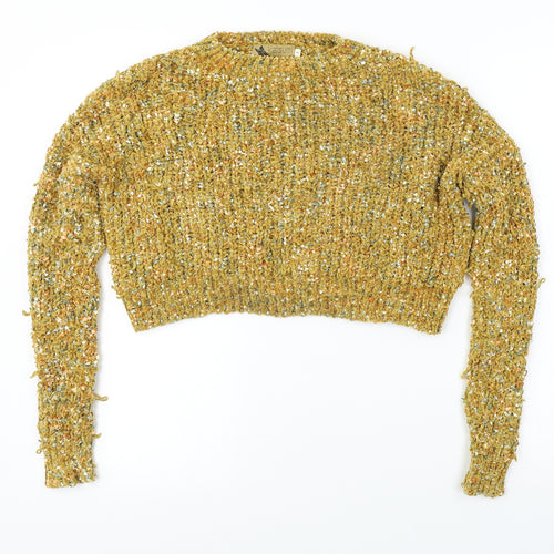 katsui  Womens Yellow   Pullover Jumper Size S