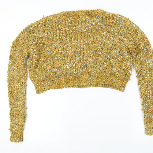 katsui  Womens Yellow   Pullover Jumper Size S
