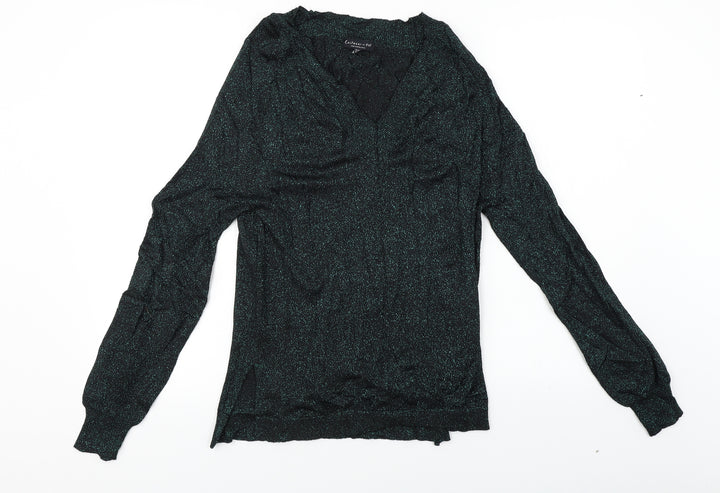 F&F Womens Green Pullover Jumper Size 8