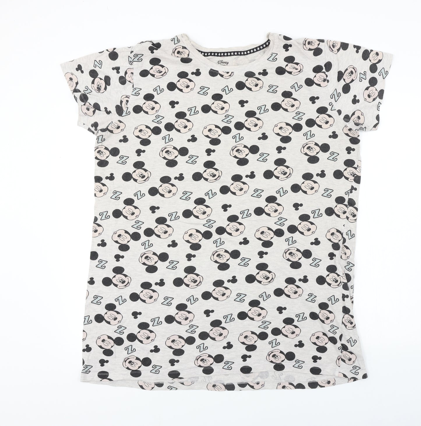 Disney  Womens Beige   Basic T-Shirt Size XL