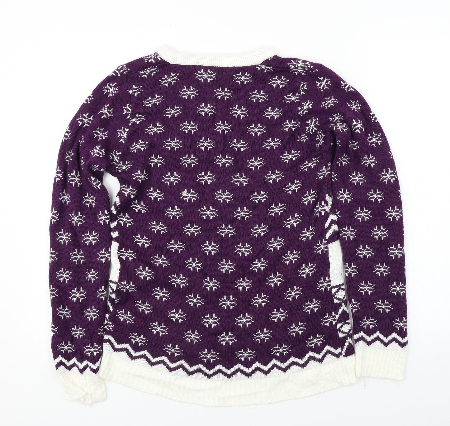 Catch 22  Womens Purple   Pullover Jumper Size S  - Christmas Jumper