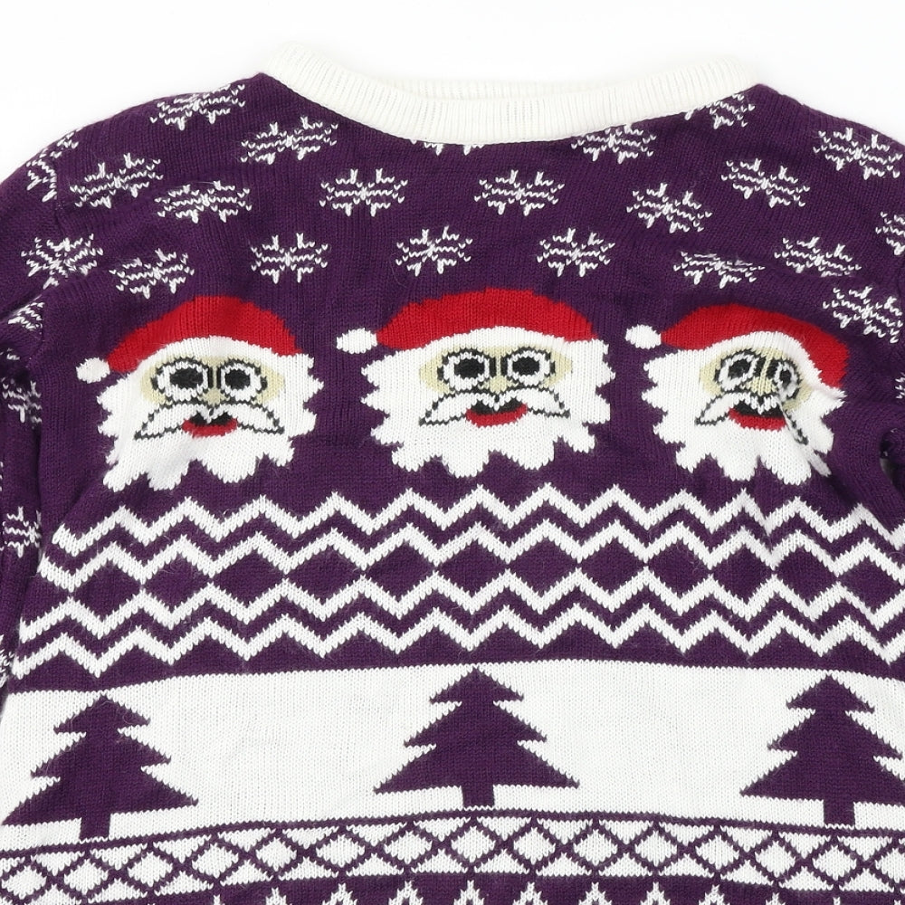 Catch 22  Womens Purple   Pullover Jumper Size S  - Christmas Jumper