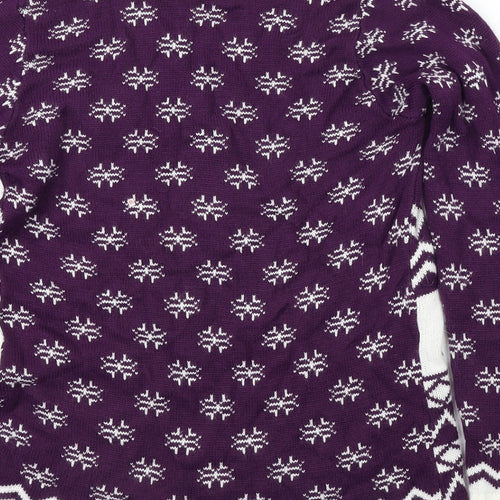 Catch 22  Womens Purple   Pullover Jumper Size S  - Christmas Jumper