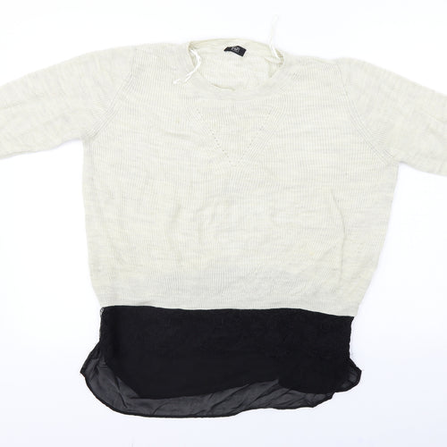 F&F  Womens Beige   Pullover Jumper Size 12