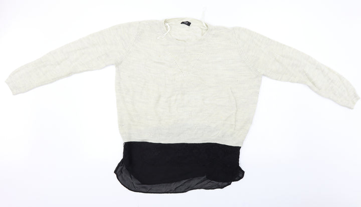 F&F Womens Beige Pullover Jumper Size 12