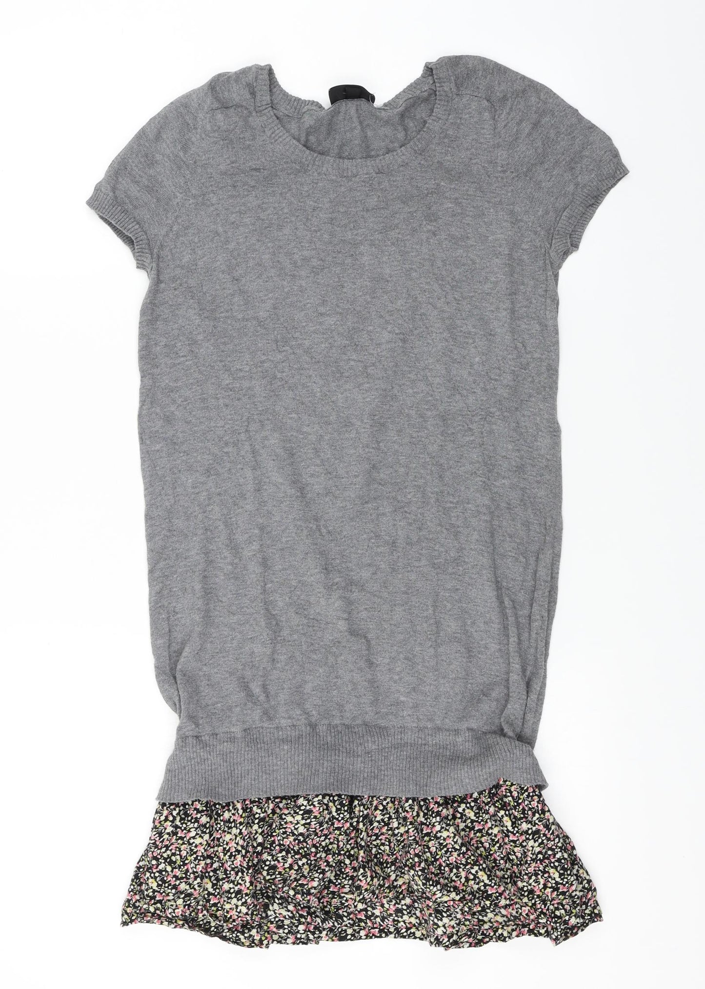 Topshop  Womens Grey   A-Line  Size 8