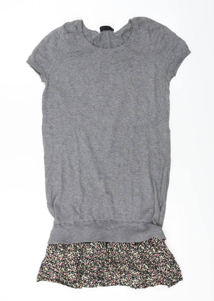 Topshop  Womens Grey   A-Line  Size 8