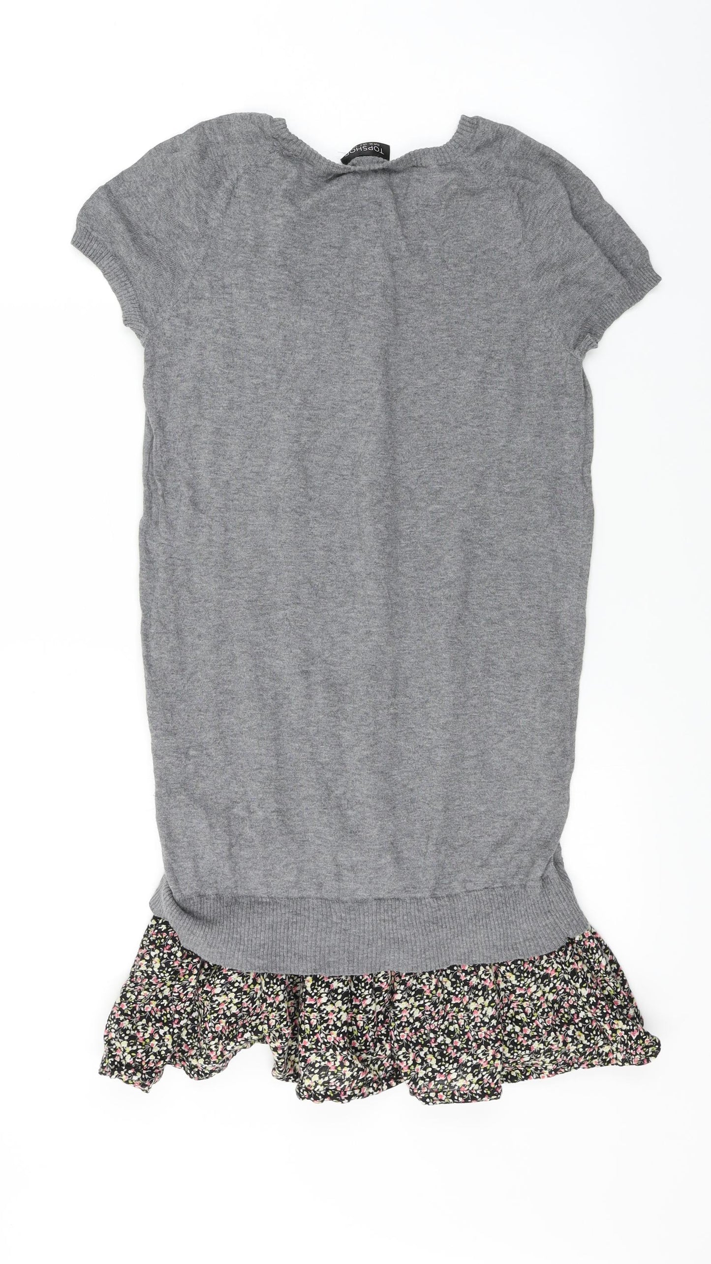 Topshop  Womens Grey   A-Line  Size 8