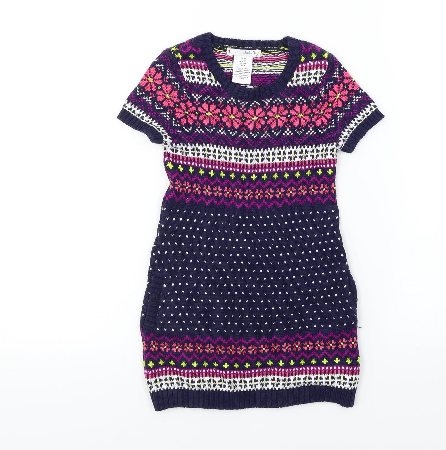 NULA BUG  Girls Blue   A-Line  Size 4 Years