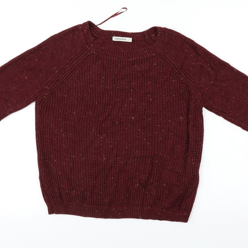 low casual  Womens Red   Pullover Jumper Size L