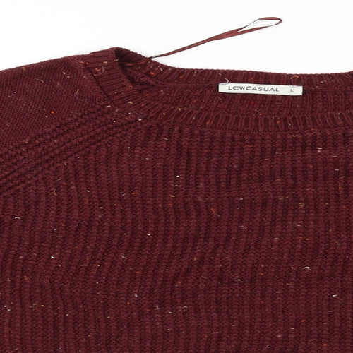 low casual  Womens Red   Pullover Jumper Size L
