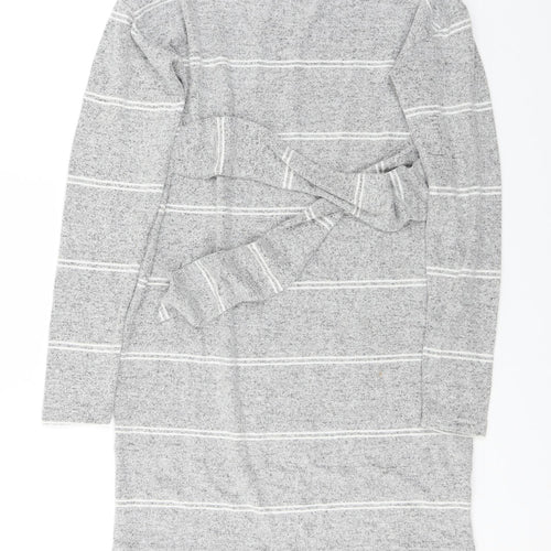 F&F Womens Grey Striped  A-Line  Size 6