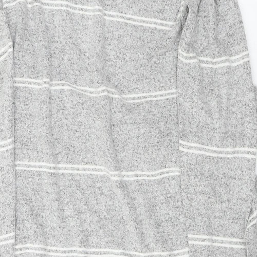 F&F Womens Grey Striped  A-Line  Size 6