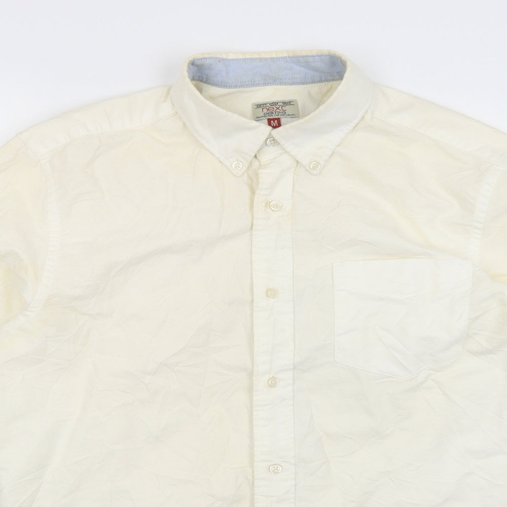 NEXT Mens Ivory    Dress Shirt Size M