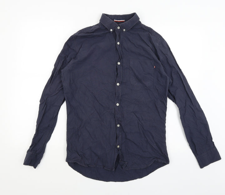 Brunswick Garments Mens Blue    Button-Up Size S