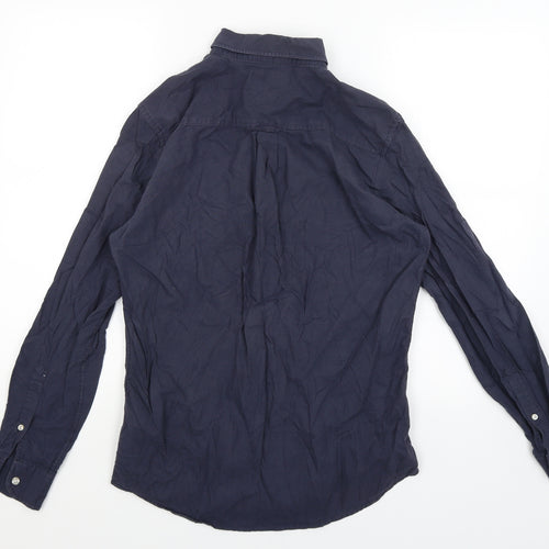 Brunswick Garments Mens Blue    Button-Up Size S