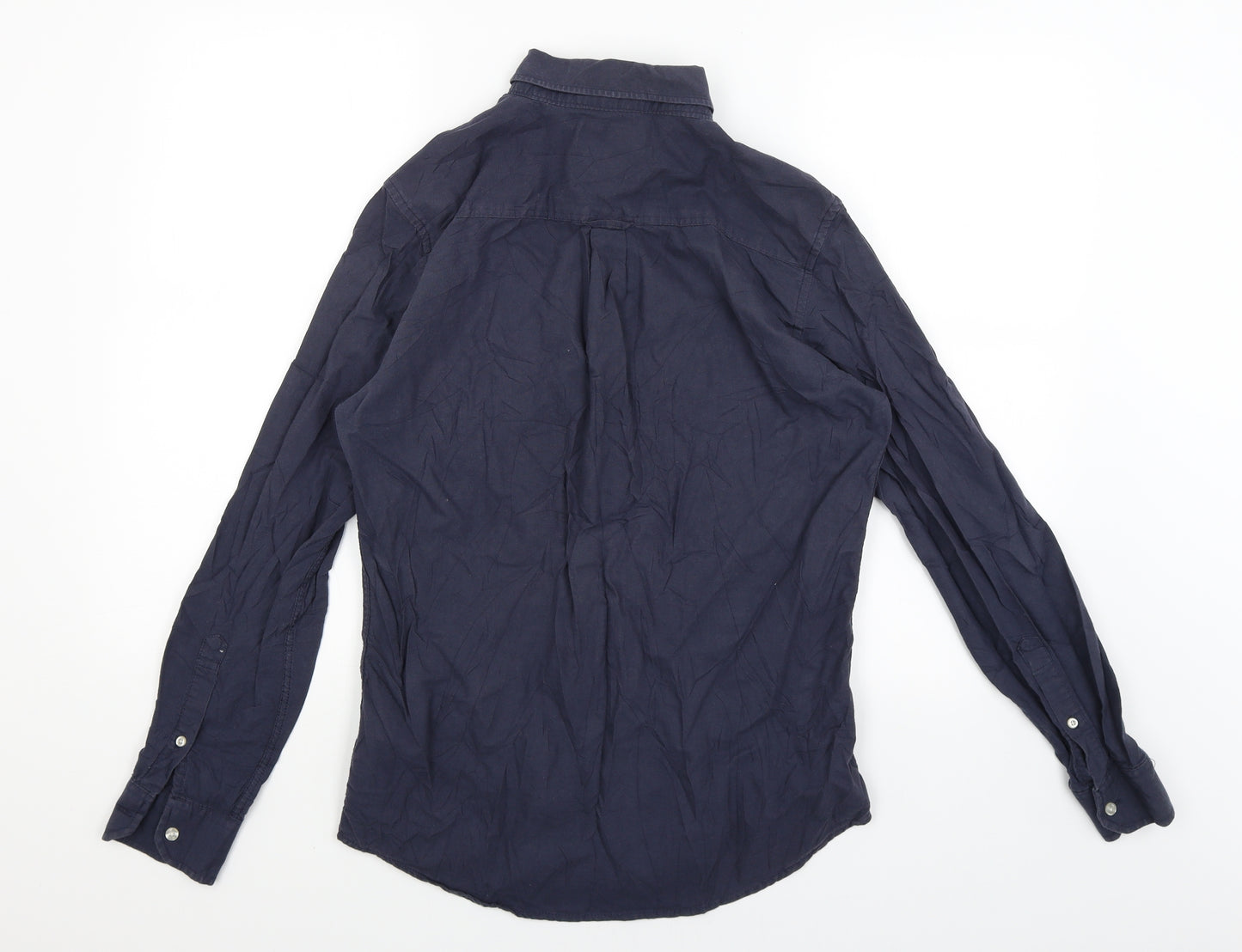 Brunswick Garments Mens Blue    Button-Up Size S
