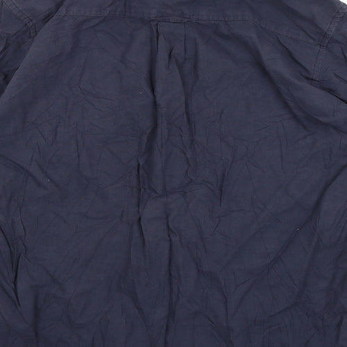 Brunswick Garments Mens Blue    Button-Up Size S
