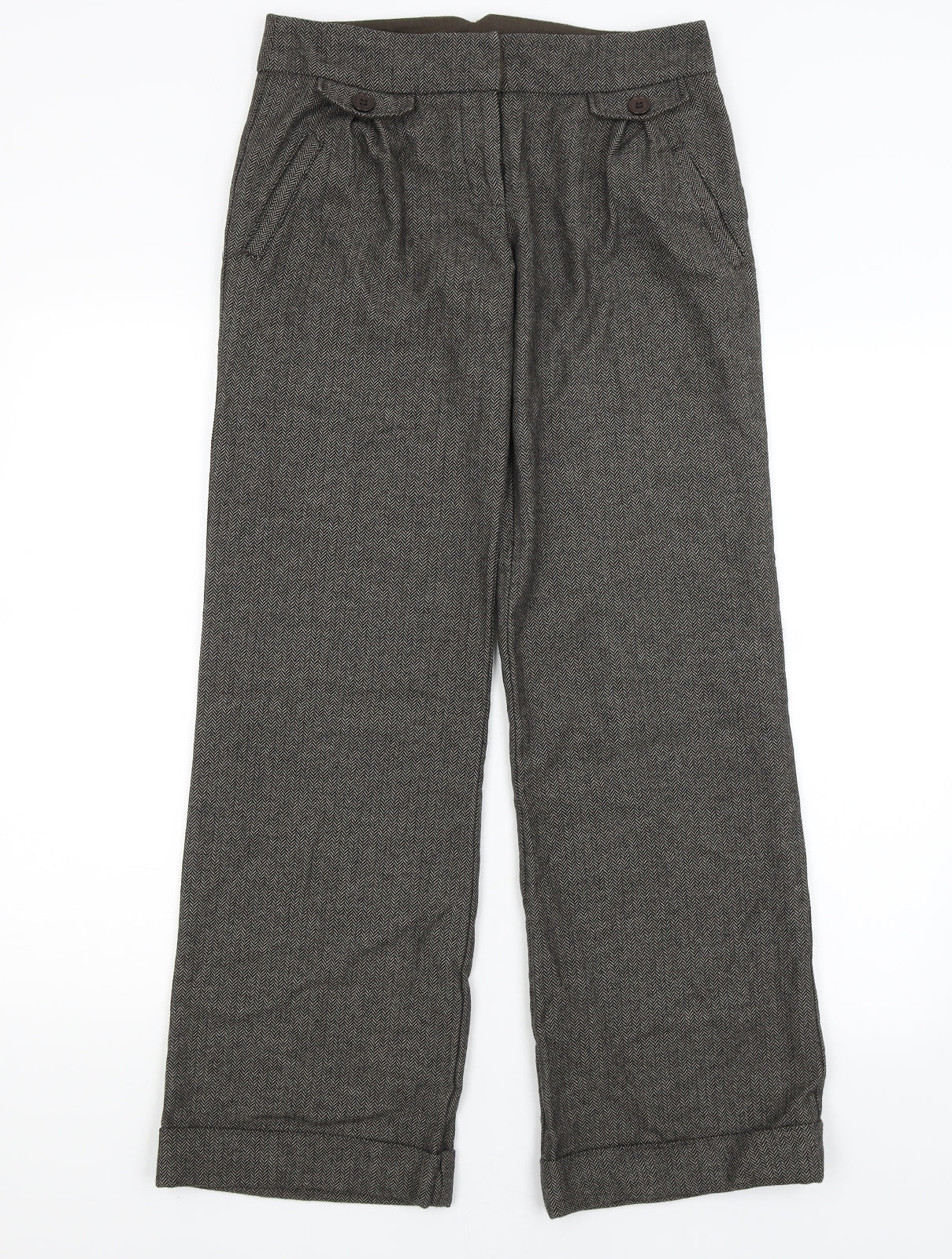 Topshop Womens Brown   Trousers  Size 8 L30 in