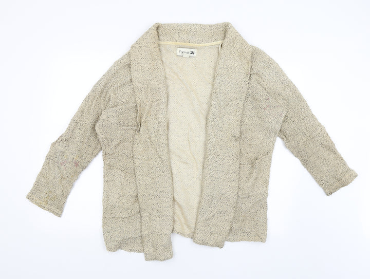 FOREVER 21 Womens Gold Wrap Jumper Size L