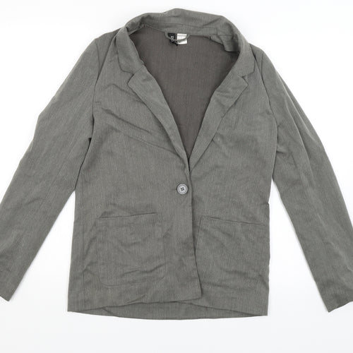 Divided Womens Grey   Jacket Blazer Size 8