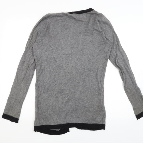 NEXT Womens Grey   Wrap Jumper Size 10