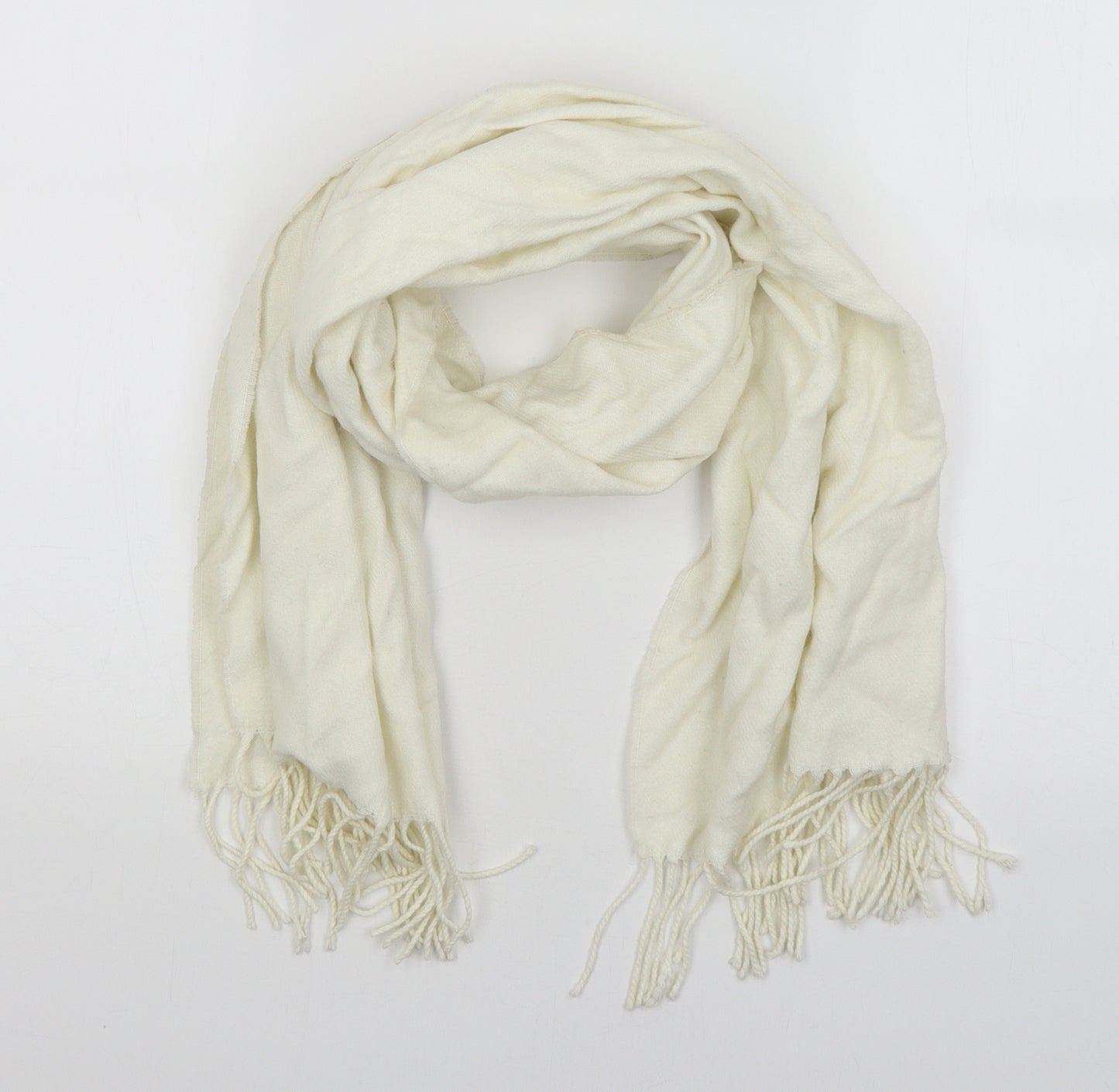 Preworn Womens Ivory    Scarf