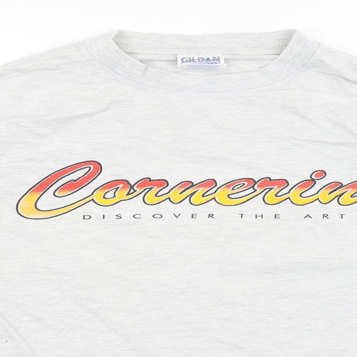 Gildan Mens Grey    T-Shirt Size L  - California Bikes