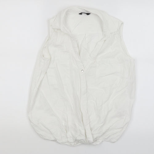 F&F Womens White   Basic Blouse Size 12