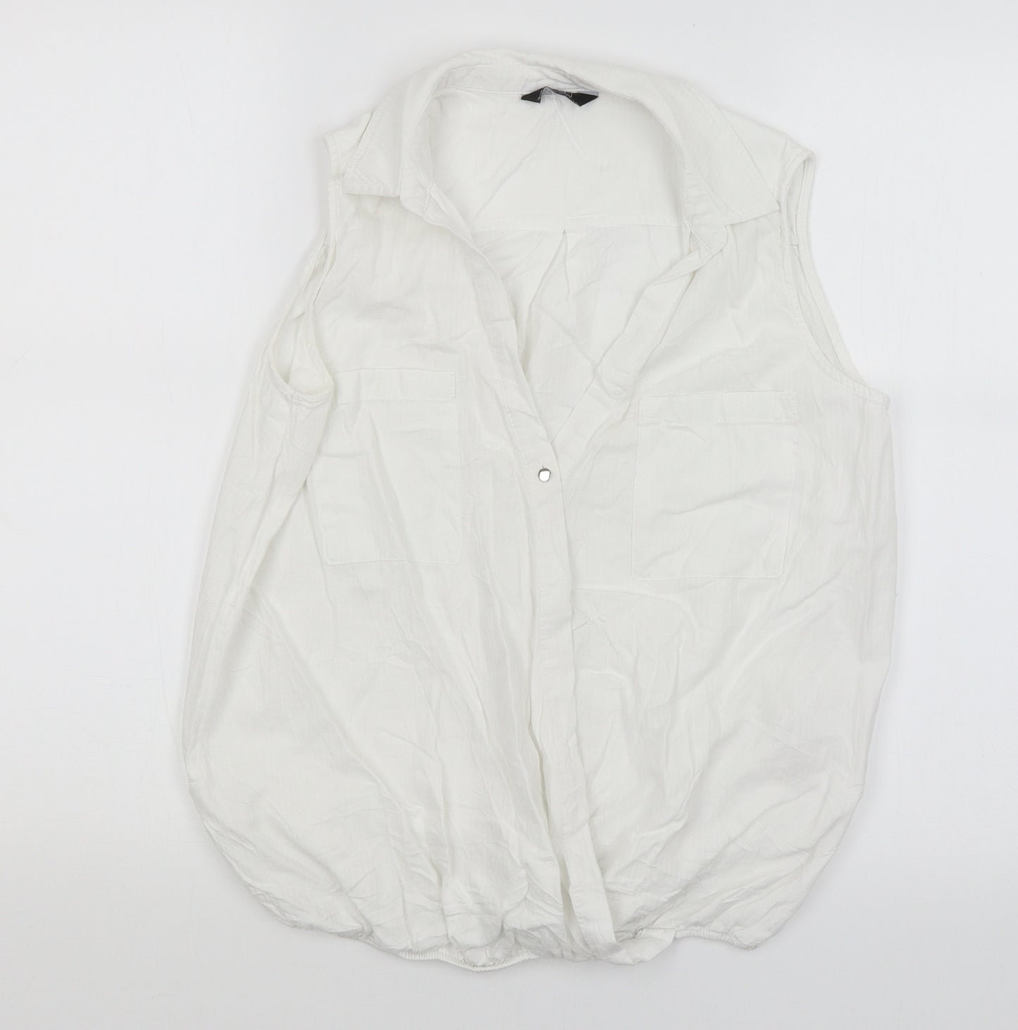 F&F Womens White   Basic Blouse Size 12