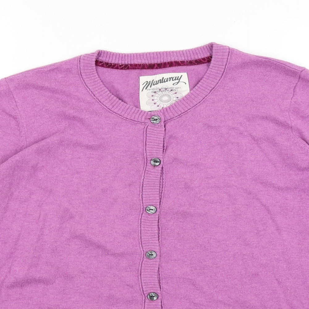 Mantaray Womens Purple   Cardigan Jumper Size 20