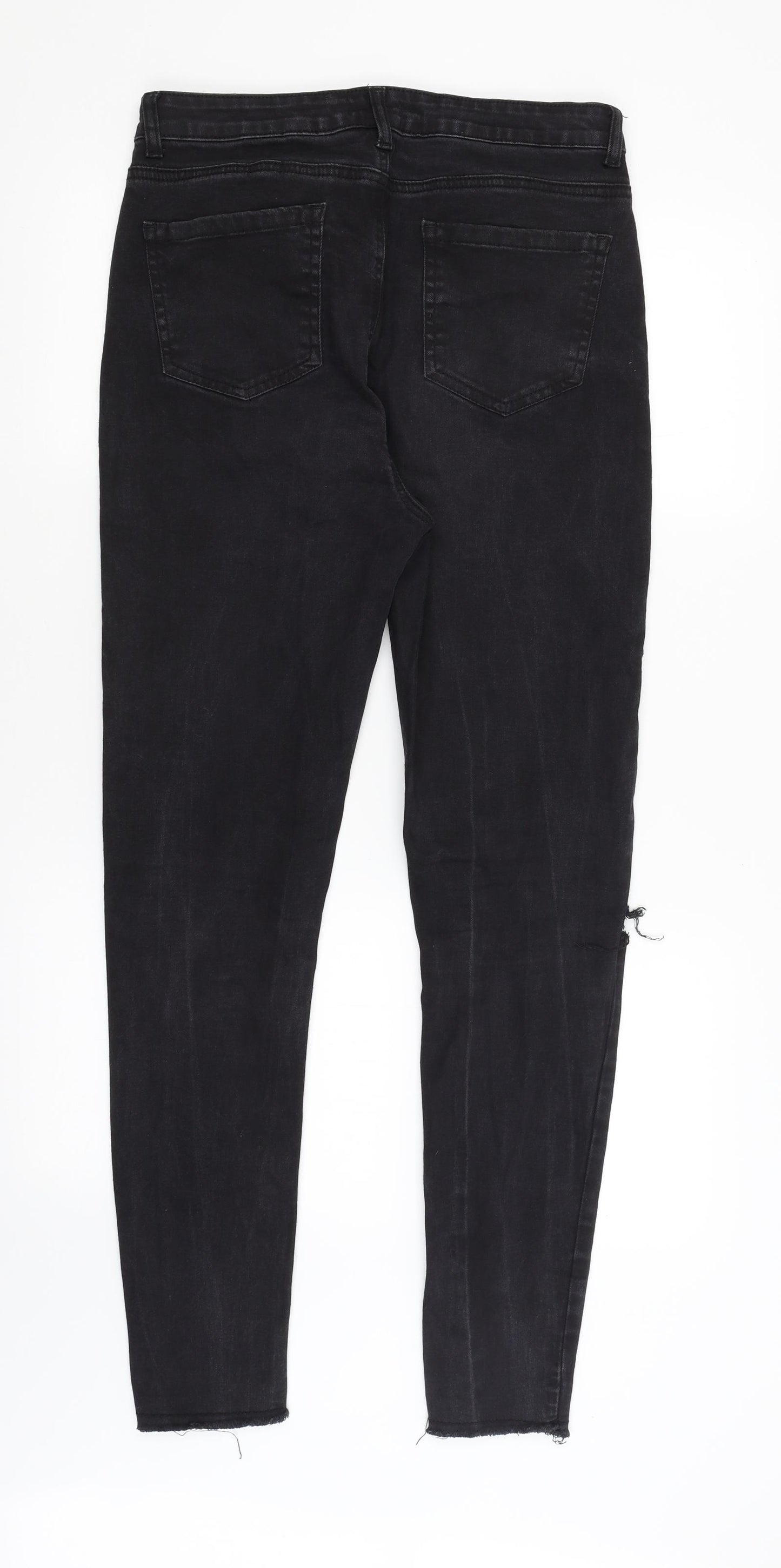 Boohoo Womens Black   Skinny Jeans Size 12 L29 in