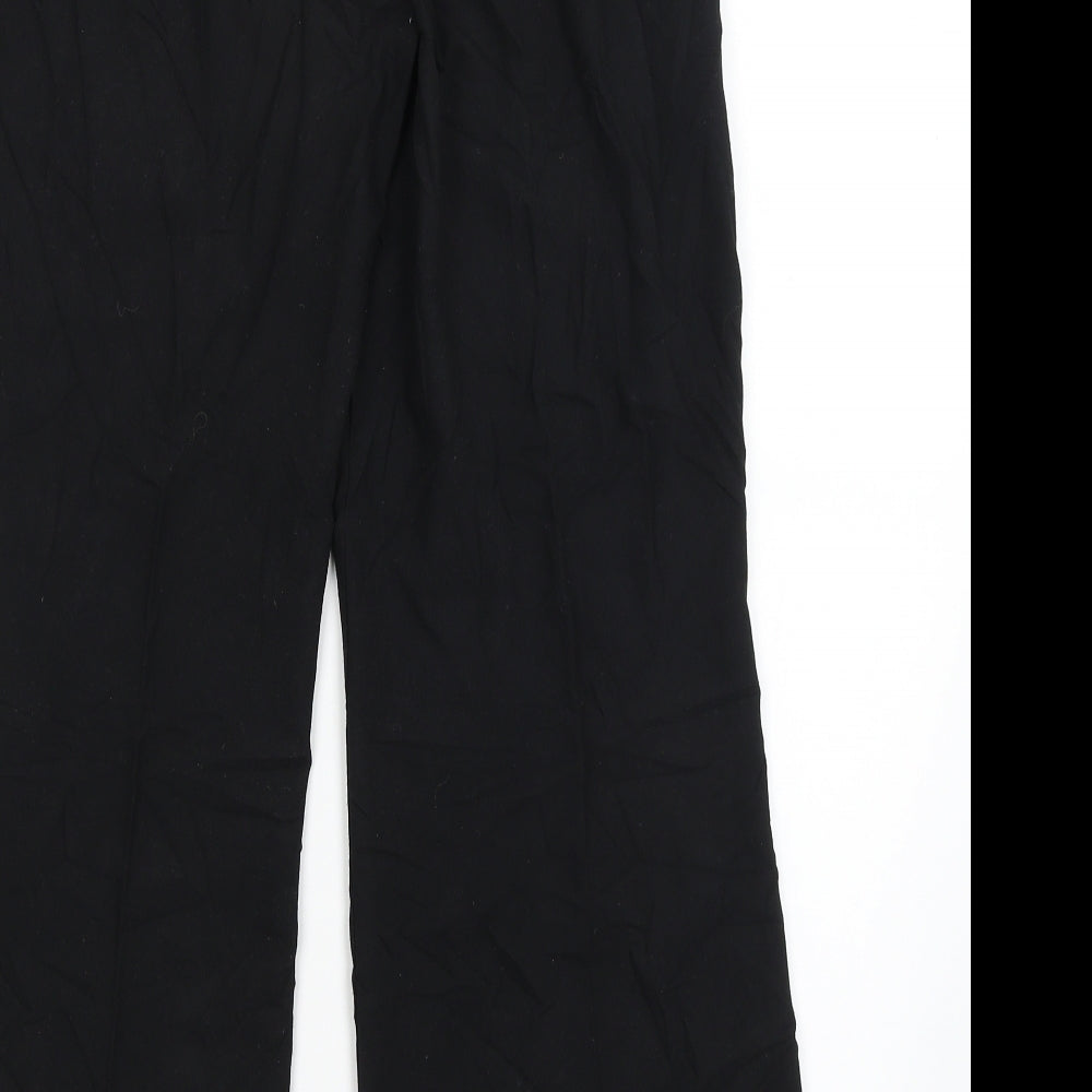M&S Womens Black   Dress Pants Trousers Size 10 L29 in