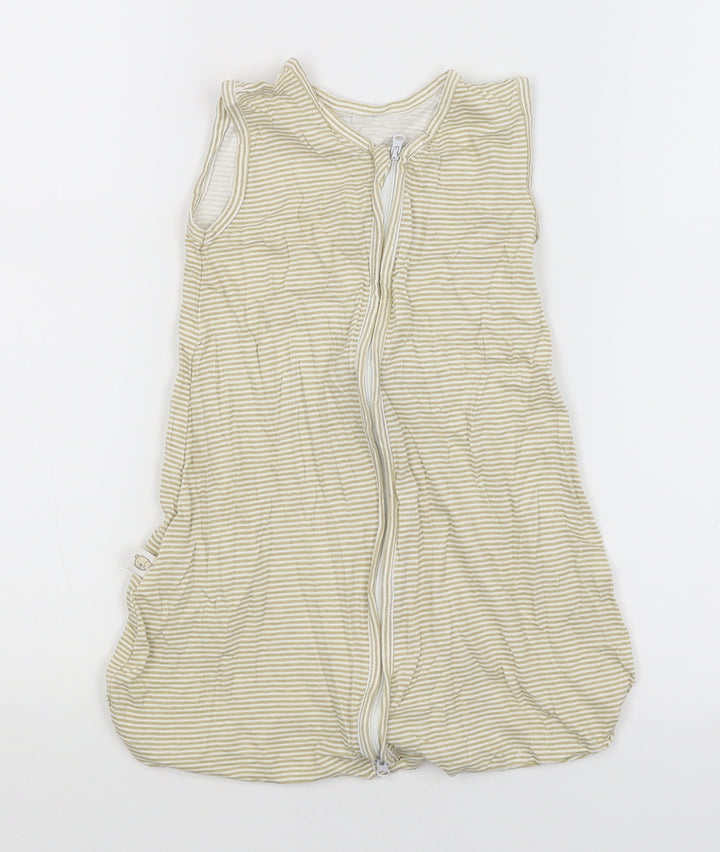 Cleva Mama Baby White Striped Babygrow One-Piece Size 0-3 Months